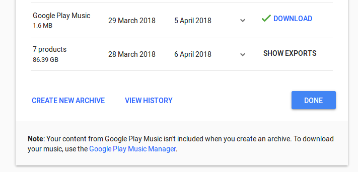 google checkout small print - you can't download your music