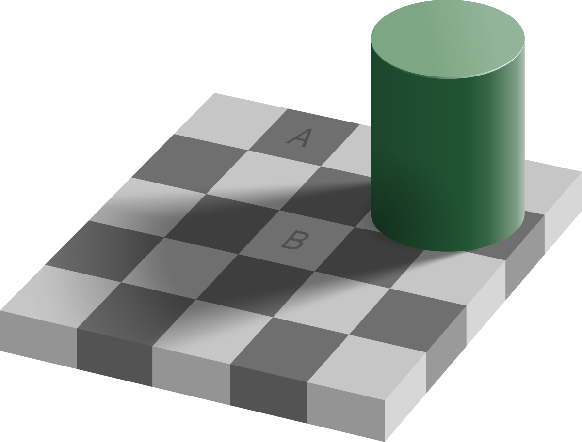Chessboard illusion